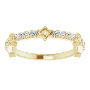 Accented Stackable Ring