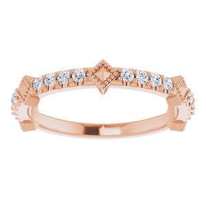 Accented Stackable Ring