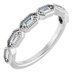 Beaded Baguette Anniversary Band