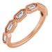 Beaded Baguette Anniversary Band
