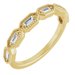 Beaded Baguette Anniversary Band