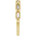 Beaded Baguette Anniversary Band