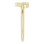 Accented Cross & Heart Ring