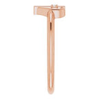 Accented Cross & Heart Ring