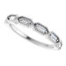 Beaded Baguette Anniversary Band
