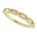 Beaded Baguette Anniversary Band