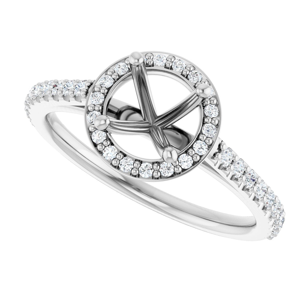 Halo-Style Engagement Ring