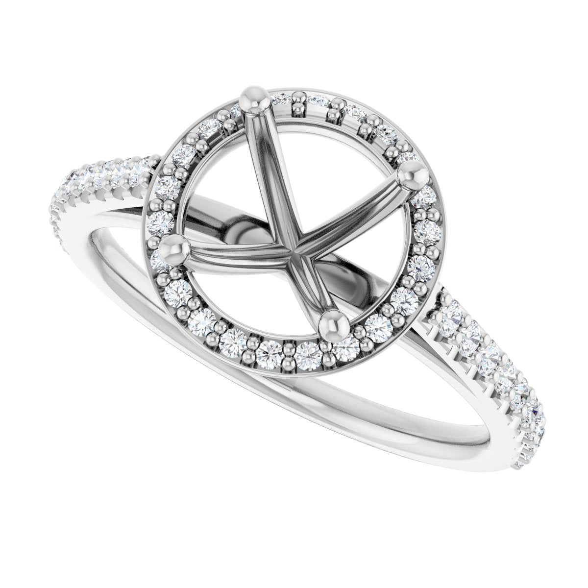 Halo-Style Engagement Ring