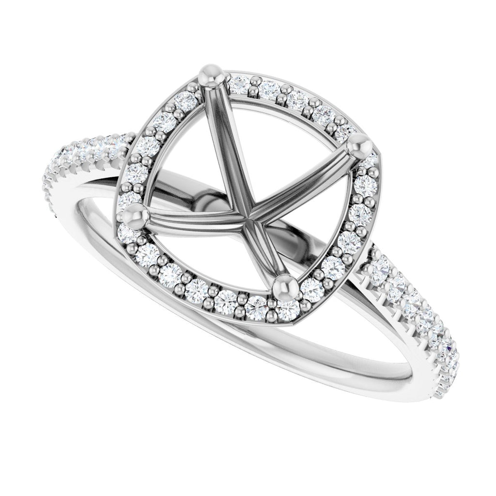 Halo-Style Engagement Ring