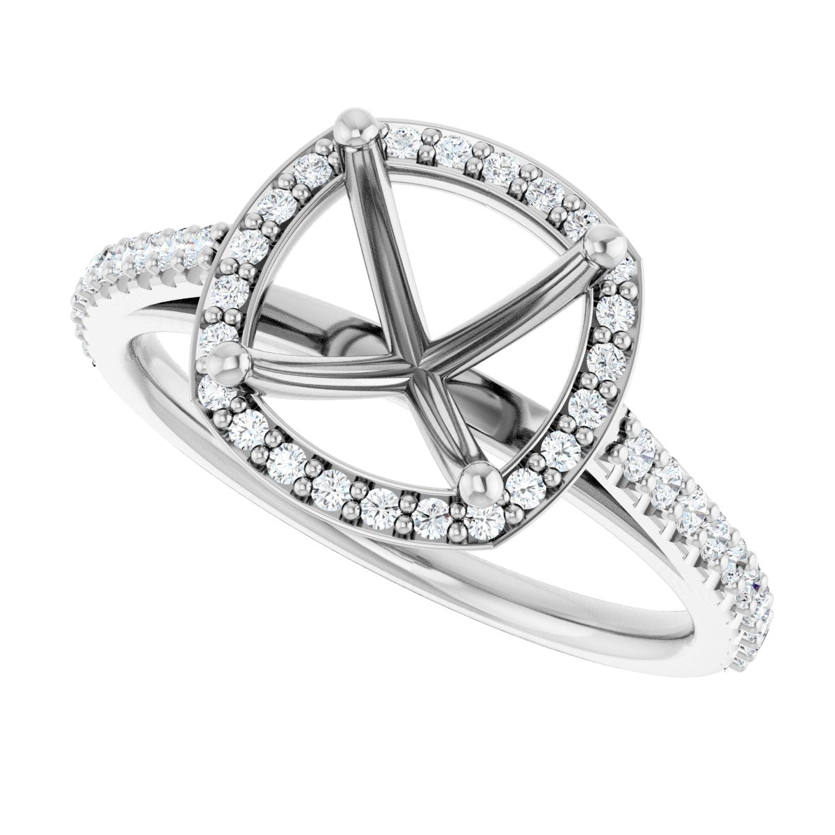 Halo-Style Engagement Ring