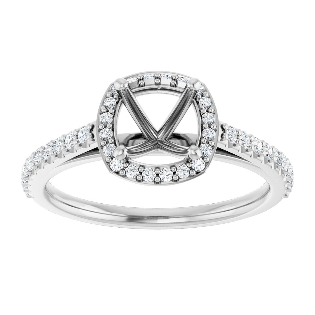 Halo-Style Engagement Ring
