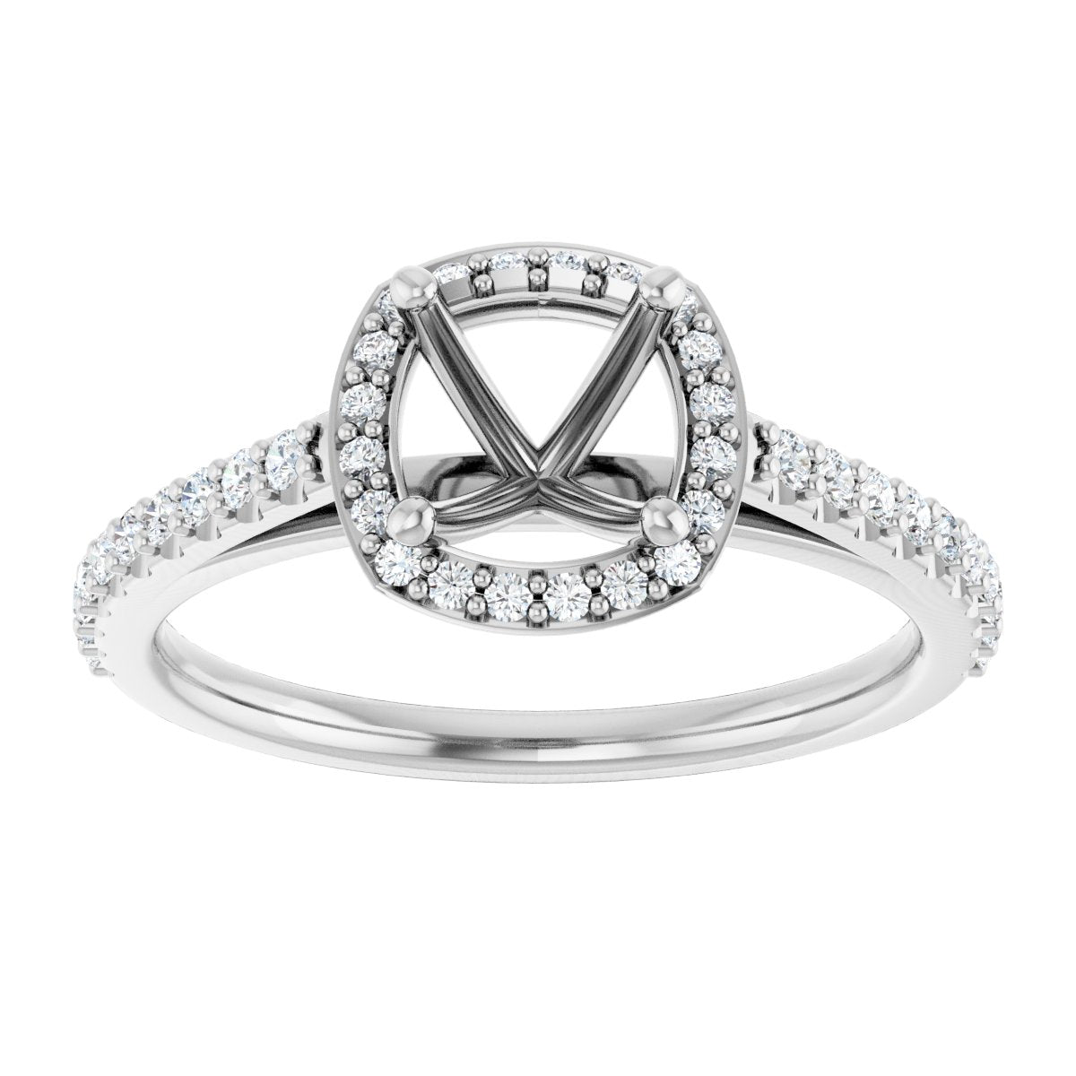 Halo-Style Engagement Ring