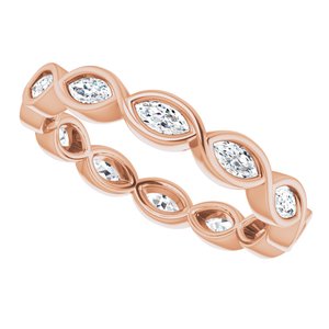 Bezel-Set Eternity Band