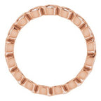 Bezel-Set Eternity Band