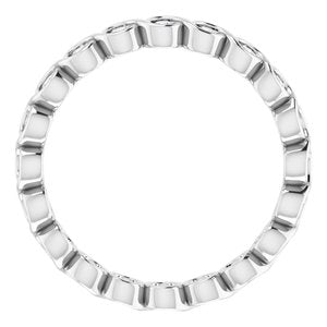 Bezel-Set Eternity Band
