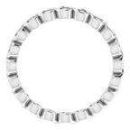 Bezel-Set Eternity Band