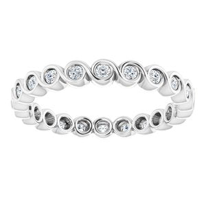Bezel-Set Eternity Band