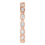 Bezel-Set Eternity Band