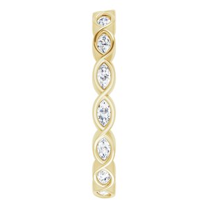 Bezel-Set Eternity Band