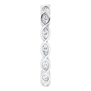 Bezel-Set Eternity Band