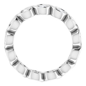 Bezel-Set Eternity Band