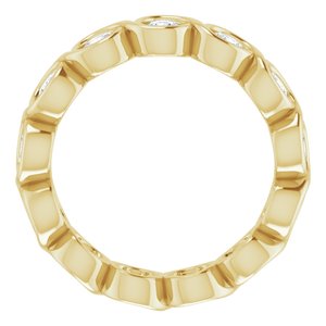 Bezel-Set Eternity Band