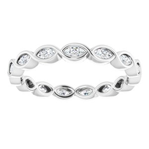 Bezel-Set Eternity Band