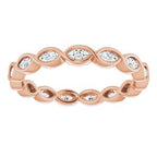 Bezel-Set Eternity Band