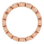 Bezel-Set Eternity Band