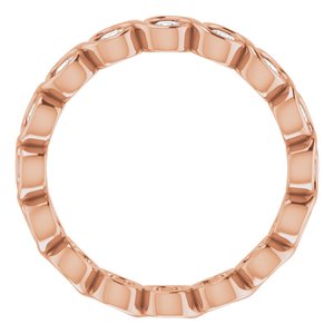 Bezel-Set Eternity Band