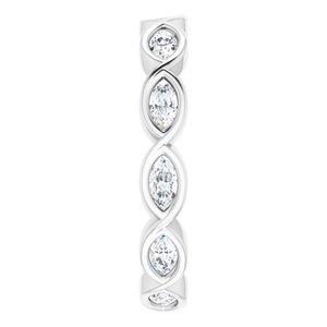 Bezel-Set Eternity Band