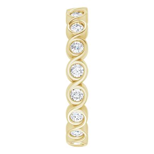 Bezel-Set Eternity Band
