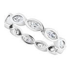 Bezel-Set Eternity Band