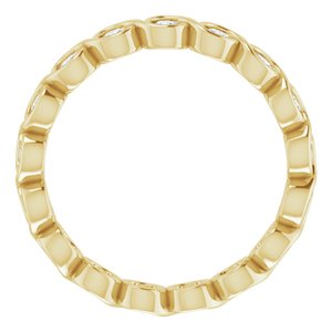 Bezel-Set Eternity Band