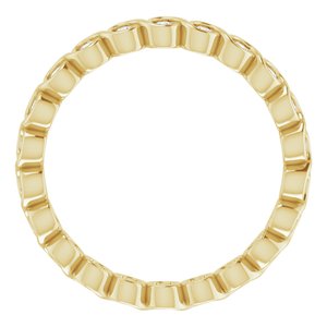 Bezel-Set Eternity Band
