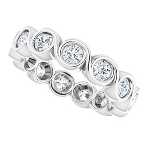 Bezel-Set Eternity Band