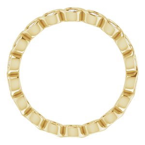 Bezel-Set Eternity Band
