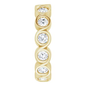 Bezel-Set Eternity Band