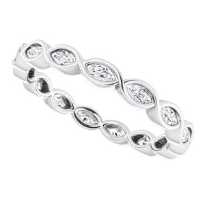 Bezel-Set Eternity Band