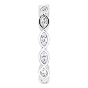 Bezel-Set Eternity Band