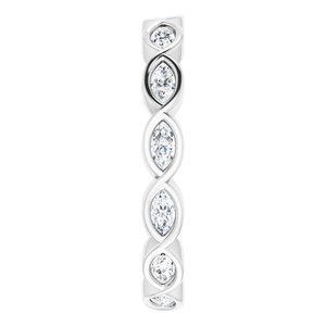 Bezel-Set Eternity Band