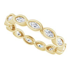 Bezel-Set Eternity Band