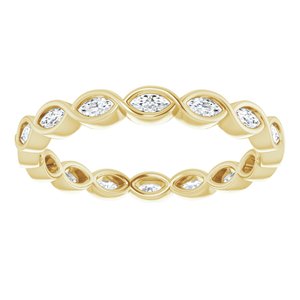 Bezel-Set Eternity Band