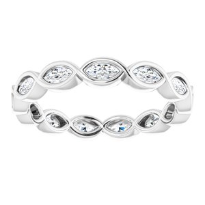 Bezel-Set Eternity Band