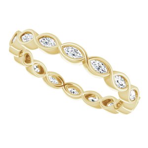 Bezel-Set Eternity Band