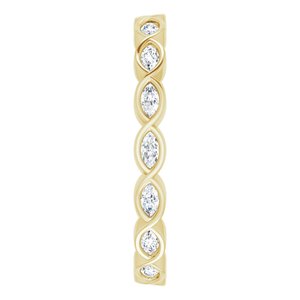Bezel-Set Eternity Band