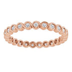 Bezel-Set Eternity Band