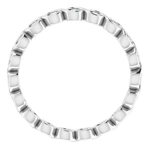 Bezel-Set Eternity Band