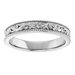 Milgrain Edge Floral Flat Band