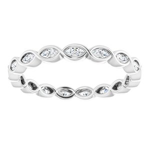 Bezel-Set Eternity Band